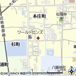 奈良県大和郡山市本庄町210周辺の地図