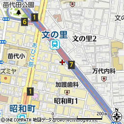 大阪建設労働組合　阿倍野周辺の地図