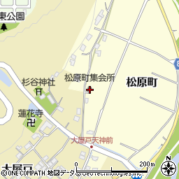 三重県名張市松原町889周辺の地図
