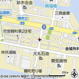 〒551-0023 大阪府大阪市大正区鶴町の地図