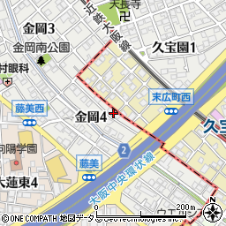 パーム東大阪周辺の地図