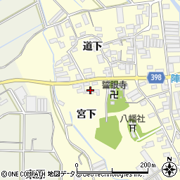 愛知県田原市八王子町（宮下）周辺の地図