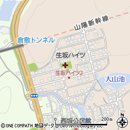 生坂ハイツ中央公園周辺の地図