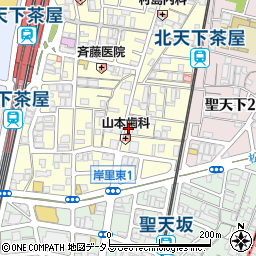 日本理容天下茶屋店周辺の地図