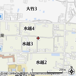 大阪府八尾市水越3丁目32周辺の地図