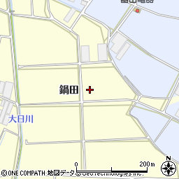 愛知県田原市高松町鍋田周辺の地図