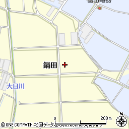 愛知県田原市高松町（鍋田）周辺の地図