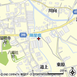 愛知県田原市八王子町道上127周辺の地図