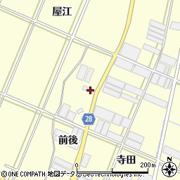 愛知県田原市高松町前後周辺の地図