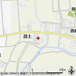 愛知県田原市村松町段土周辺の地図