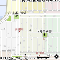 三重県名張市梅が丘南３番町周辺の地図