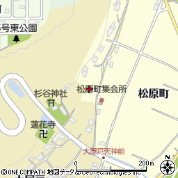 三重県名張市松原町38周辺の地図