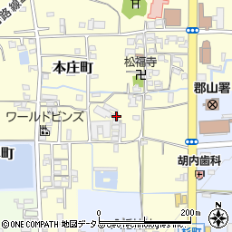 奈良県大和郡山市本庄町228周辺の地図