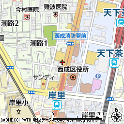 わたぼうしケアセンター西成周辺の地図