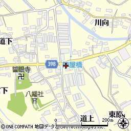 愛知県田原市八王子町道上123周辺の地図