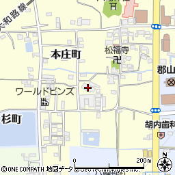 奈良県大和郡山市本庄町229周辺の地図