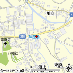 愛知県田原市八王子町道上128周辺の地図