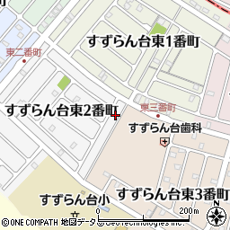 三重県名張市すずらん台東２番町176周辺の地図