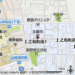 上之島集会所周辺の地図