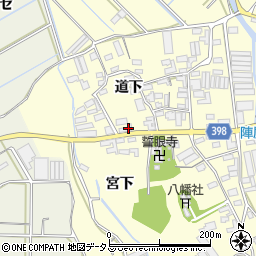 愛知県田原市八王子町道下65周辺の地図