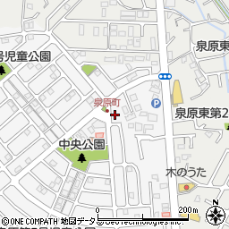 奈良県大和郡山市泉原町2-5周辺の地図