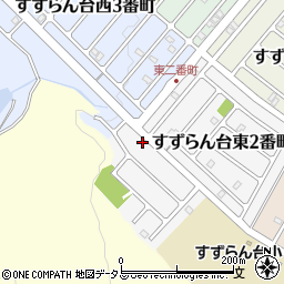 三重県名張市すずらん台東２番町185周辺の地図