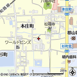 奈良県大和郡山市本庄町222周辺の地図