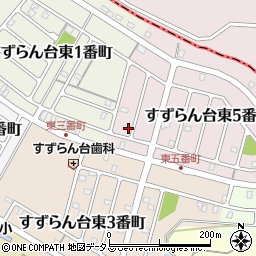 三重県名張市すずらん台東５番町24周辺の地図