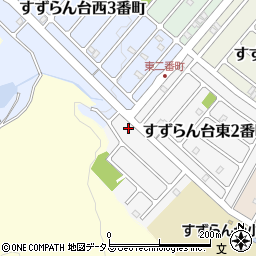 三重県名張市すずらん台東２番町184周辺の地図
