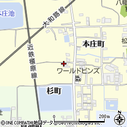 奈良県大和郡山市本庄町97周辺の地図