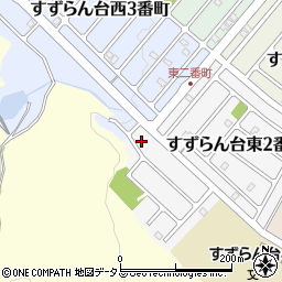 三重県名張市すずらん台東２番町210周辺の地図