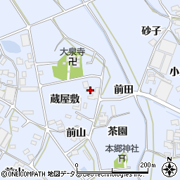 愛知県田原市大草町蔵屋敷39周辺の地図