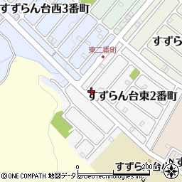 三重県名張市すずらん台東２番町14周辺の地図