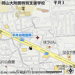 サーティワンアイスクリーム 岡山平井ロードサイド店周辺の地図
