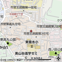 神戸市営　王居殿第五住宅３周辺の地図