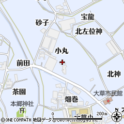 愛知県田原市大草町小丸53-1周辺の地図