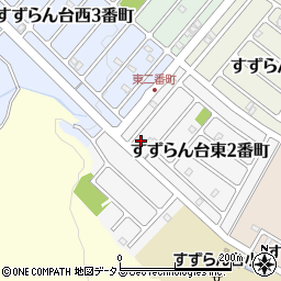 三重県名張市すずらん台東２番町15周辺の地図