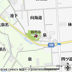 般若寺周辺の地図