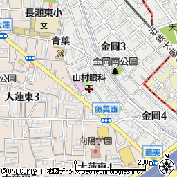 山村眼科医院周辺の地図