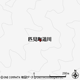 島根県益田市匹見町道川周辺の地図