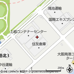 上組大阪支店南港コンテナーセンター周辺の地図