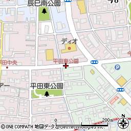 平田東公園周辺の地図