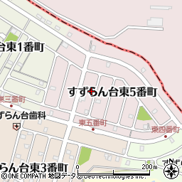 三重県名張市すずらん台東５番町77周辺の地図