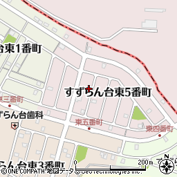 三重県名張市すずらん台東５番町76周辺の地図