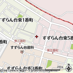 三重県名張市すずらん台東５番町5周辺の地図