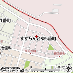 三重県名張市すずらん台東５番町96周辺の地図