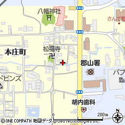 奈良県大和郡山市本庄町164周辺の地図