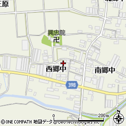 愛知県田原市村松町西郷中65周辺の地図