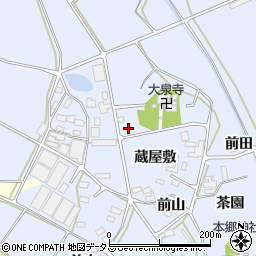 愛知県田原市大草町蔵屋敷周辺の地図