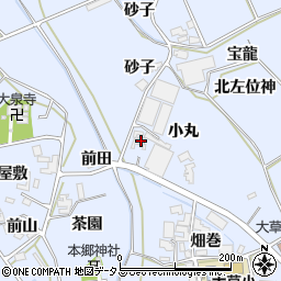 愛知県田原市大草町小丸周辺の地図